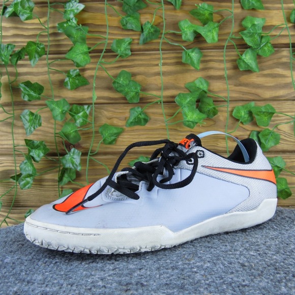 Nike Sneaker‎ Hyper Venom X Indoor Soccer By Y 6 Athletic Gray Synthetic Lace Up - Picture 1 of 6